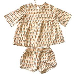 Alice + Ames The Bloom Set in Carrots Set 6Y